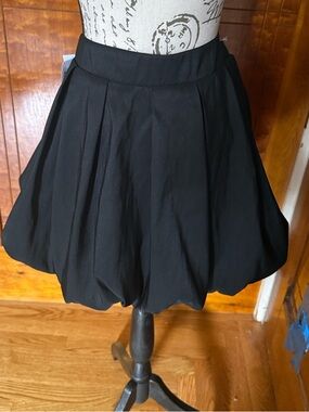 a new day Black Bubble Skater Skirt